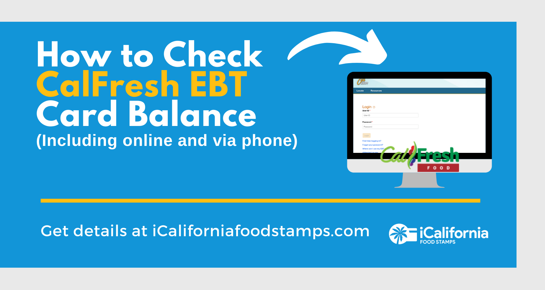 "California CalFresh EBT Card Balance"